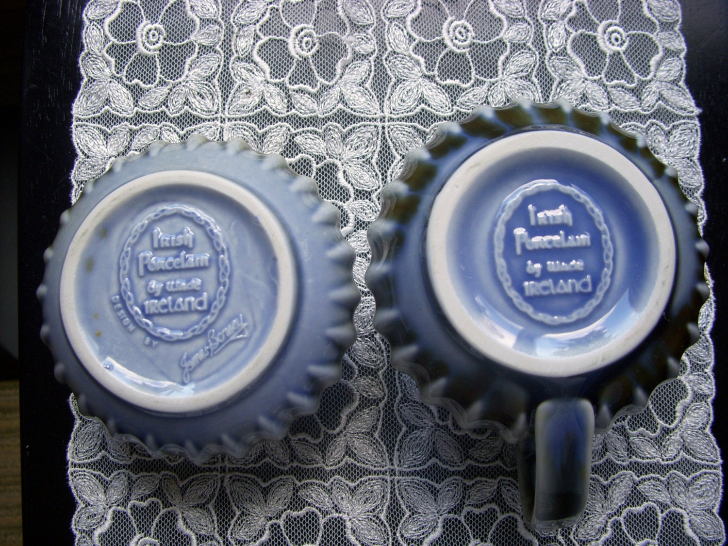 Wade Irish Porcelain by James Borsey Creamer and Sugar Bowl