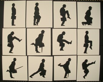 Monty Python Ministry Of Silly Walks Stencils Set Of 12