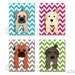 Dog prints childrens wall art. Art for children kids wall