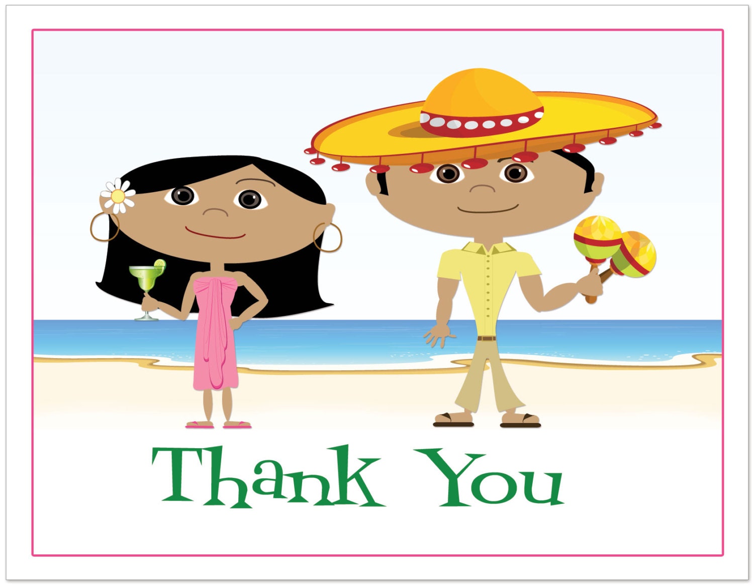 Mexican Wedding Thank You Notes Thank You Cards Wedding