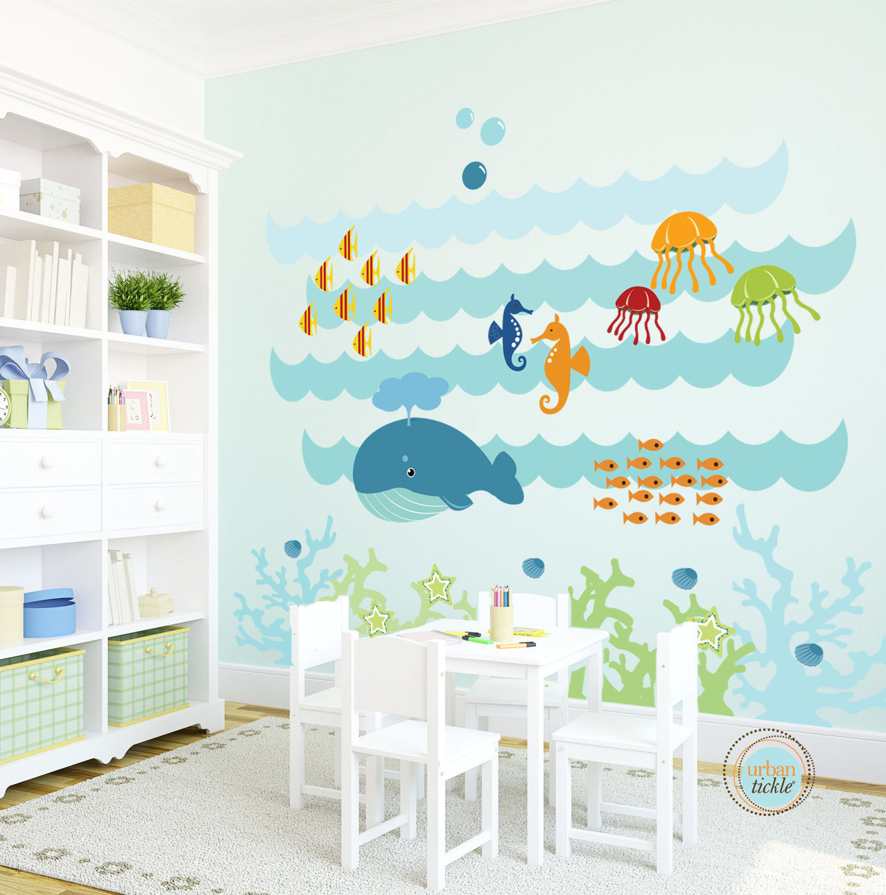 Kids Wall Decal Under The Sea Extra Large Nursery Artwork