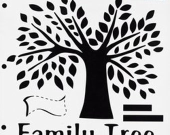 Family Tree Stencil by The Crafter's Workshop Templates 12"X12", TCW102