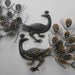 Sale Vintage Peacock Metal Wall Hanging Pair