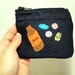 Felt pouch, Pill Box, Purse Pill Box, Medicine Pouch, Jean bag, Gifts for Her, Gifts for kids, Handmade by Marumadrid