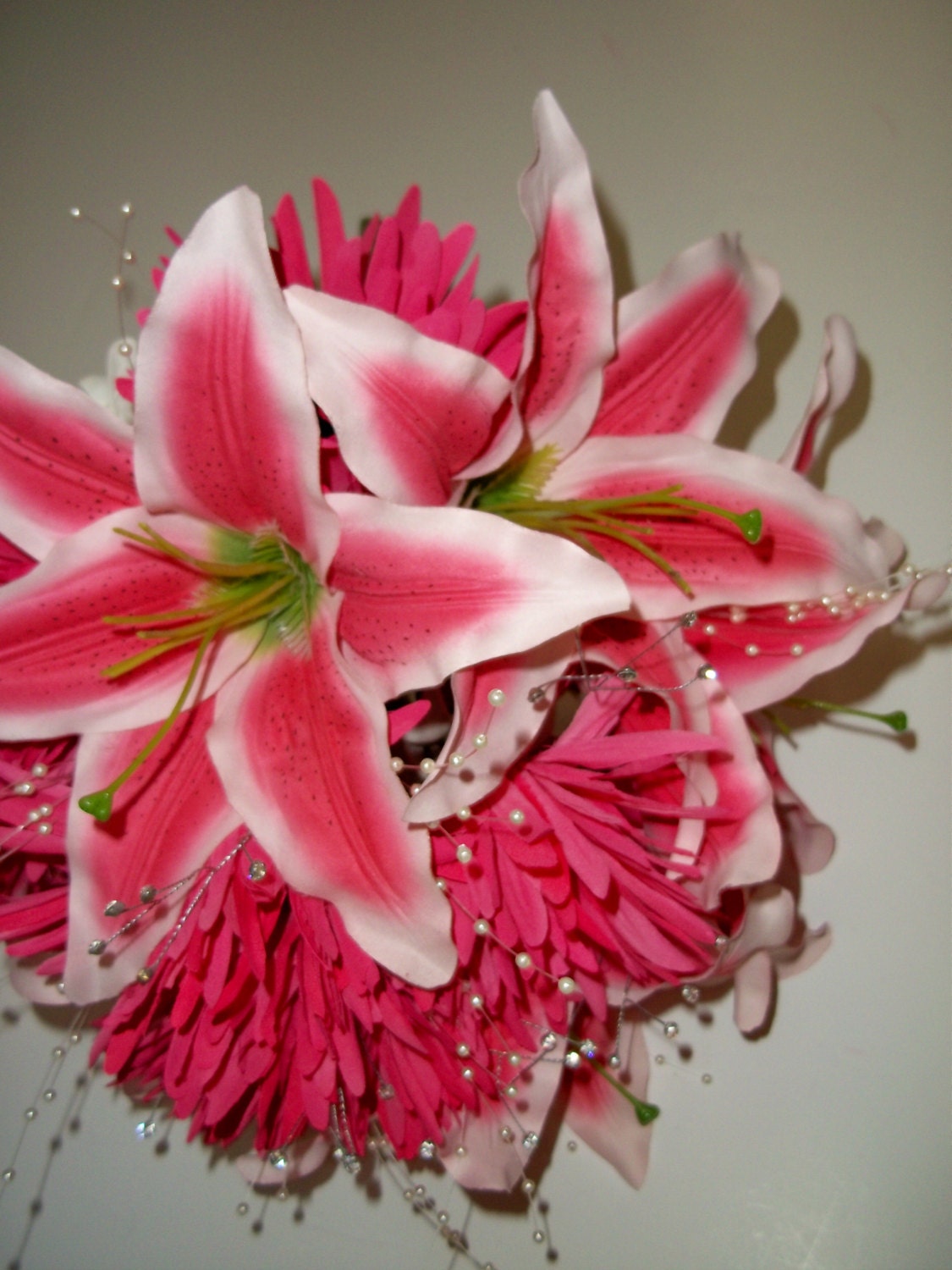 Pink Stargazer Lily Bridal Bouquet Lily And By Shannonkristina 4085