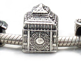Big Ben Clock Landmark Bead Sterling Silver LM076