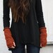 RESERVED SALE tweed tube fingerless mittens - ginger