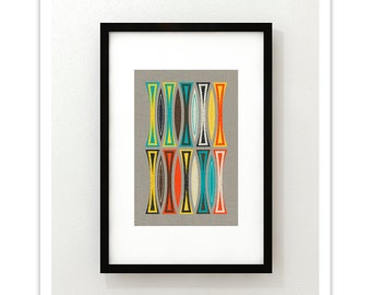 XEROS no.51 - Giclee Print - Modern Mid Century Modern Minimalist ...