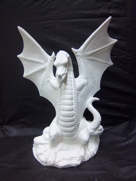 Small Grand Dragon ceramic  bisque  u paint  it yourself