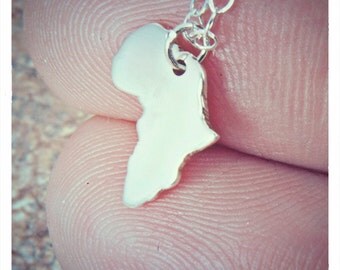 Africa necklace - African jewelry - Adoption jewelry - Ethiopia adoption necklace