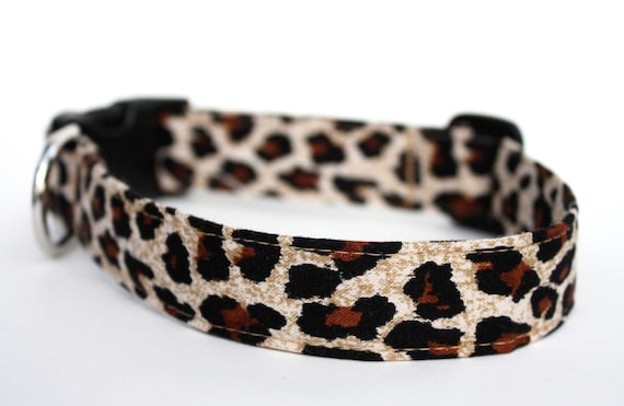 Leopard Print Dog Collar Animal Print Dog By Creaturecollars