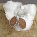 Copper Druzy Earrings Drusy Quartz Sterling Silver Drops