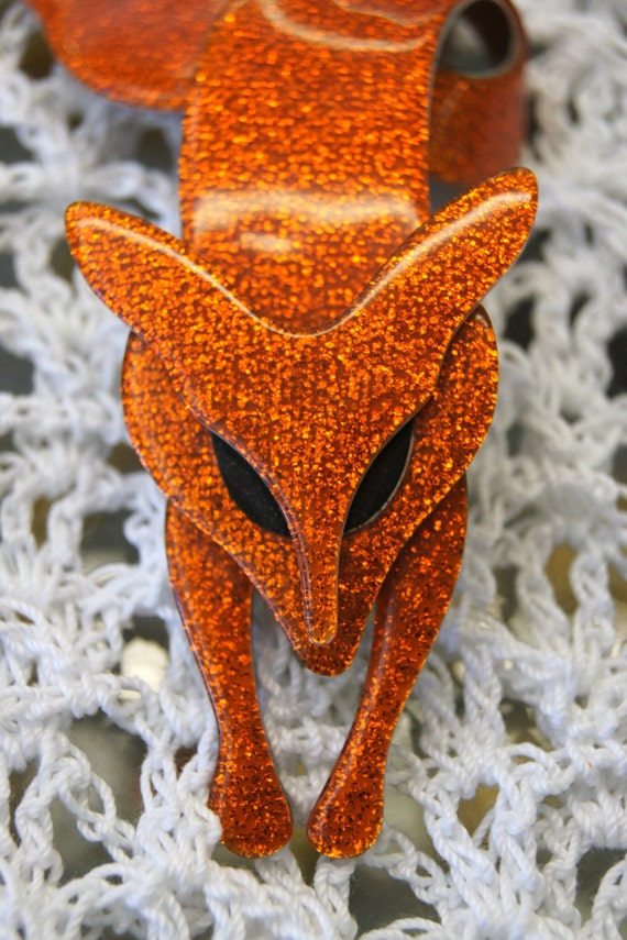 LEA STEIN Fox brooch