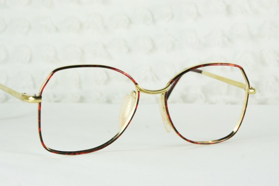 90s Glasses 1990's Tortoise Eyeglasses Gold Wire Rim by DIAeyewear