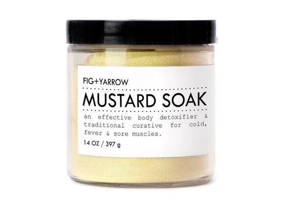 Items similar to MUSTARD SOAK - detox bath in large glass jar - organic ...