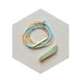 HALF OFF rNA Strand Series- One of a Kind Necklace or Bracelet with Hand Cut Brass in Powder Palette