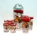 Hazel Atlas "Gay-Bar" Shaker Set, 10-pc Cocktail Shaker and Glass Set, Hazel Atlas, ca. 1950s