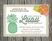 2014 Graduation Invitation Luau Tiki Party Il_170x135