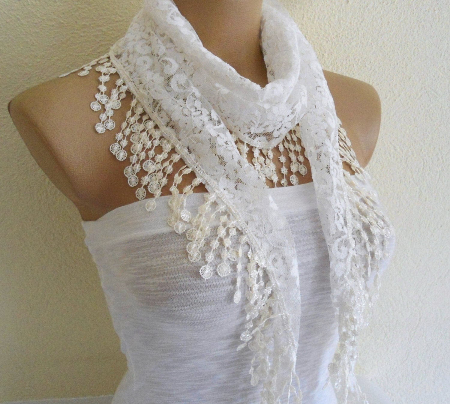 Necklace scarves Traditional Turkish-style Fashion by likeknitting