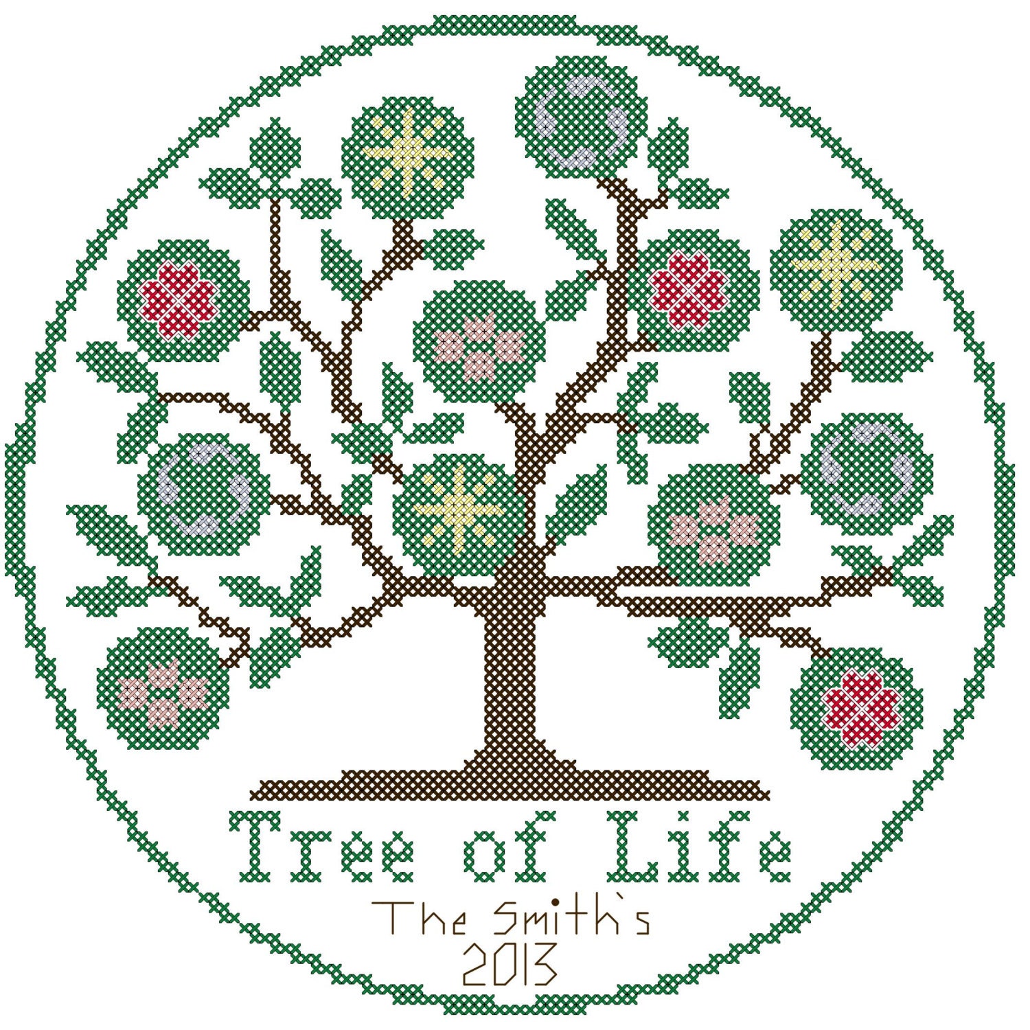 Tree of Life Cross Stitch Pattern/Tree of Life/Cross Stitch