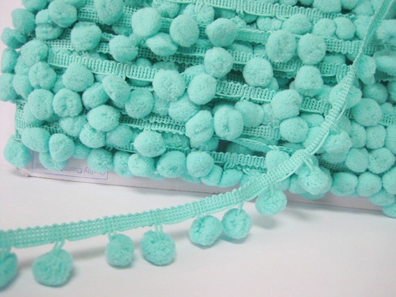 green mint trim pom pom Mint Pom Pom Mint pom trim, Trim, Trim, trim, pom Trim Mint green