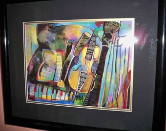 Very Nice "INSTRUMENTS III" Lithograph signed by Joanna Tyka