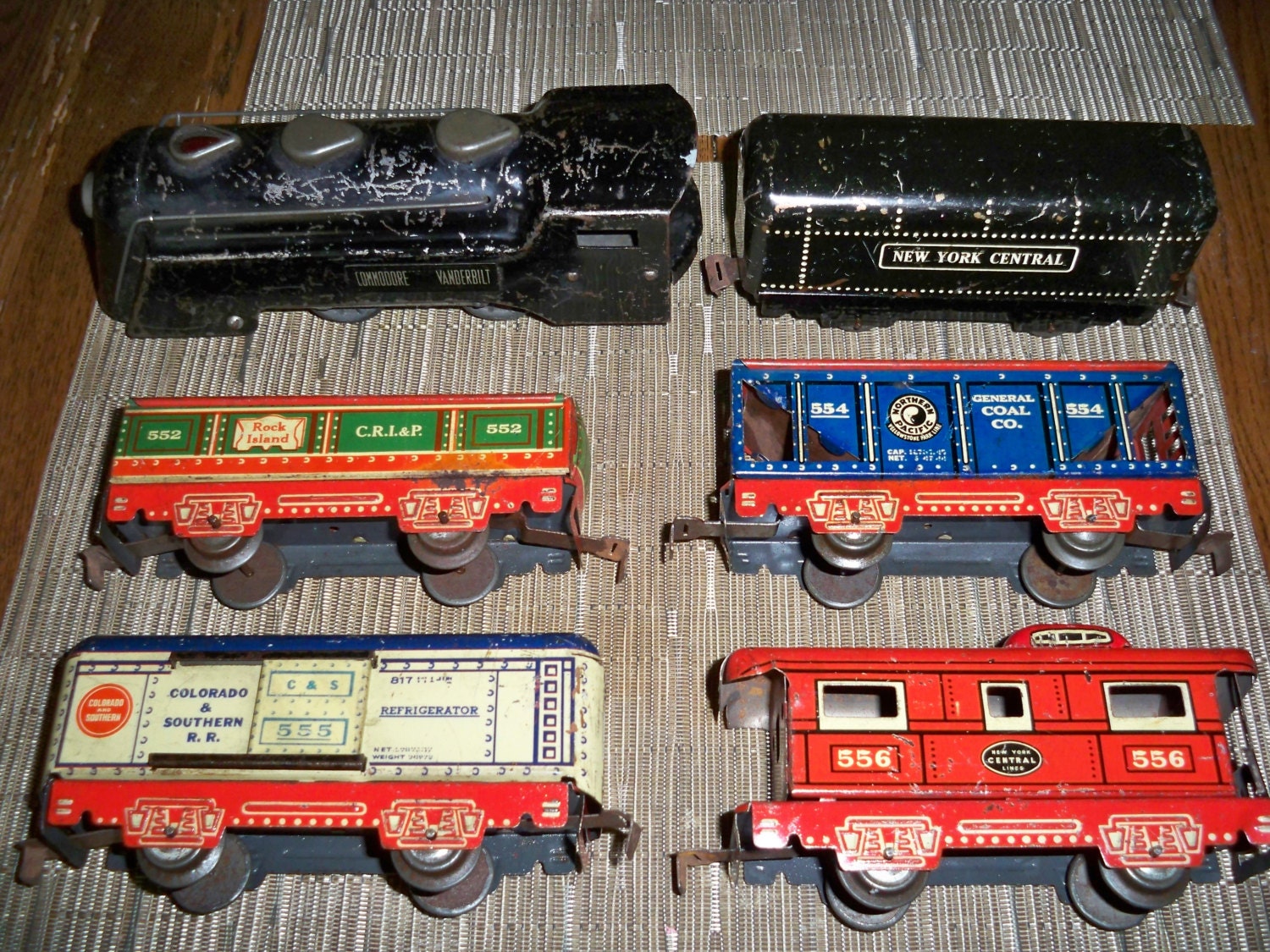 Vintage Rare Marx 1930's Train Set With Red by JerseyShorePickins