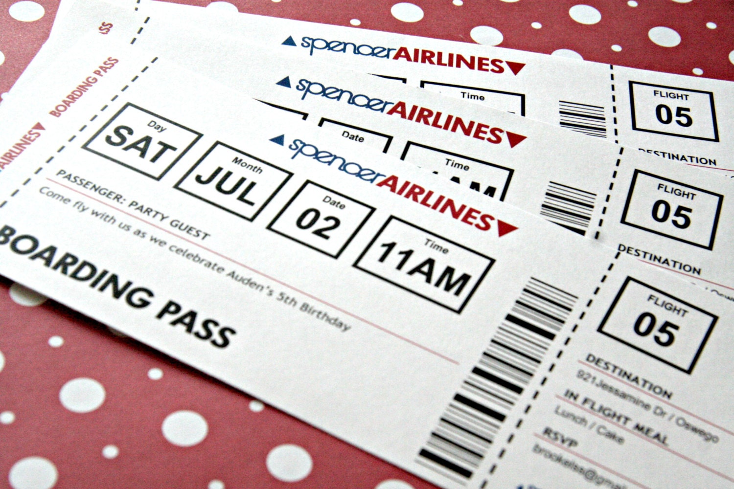 airplane ticket invitation printable birthday by