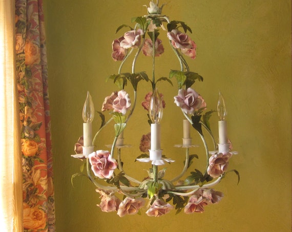 Vintage Rose Chandelier 8