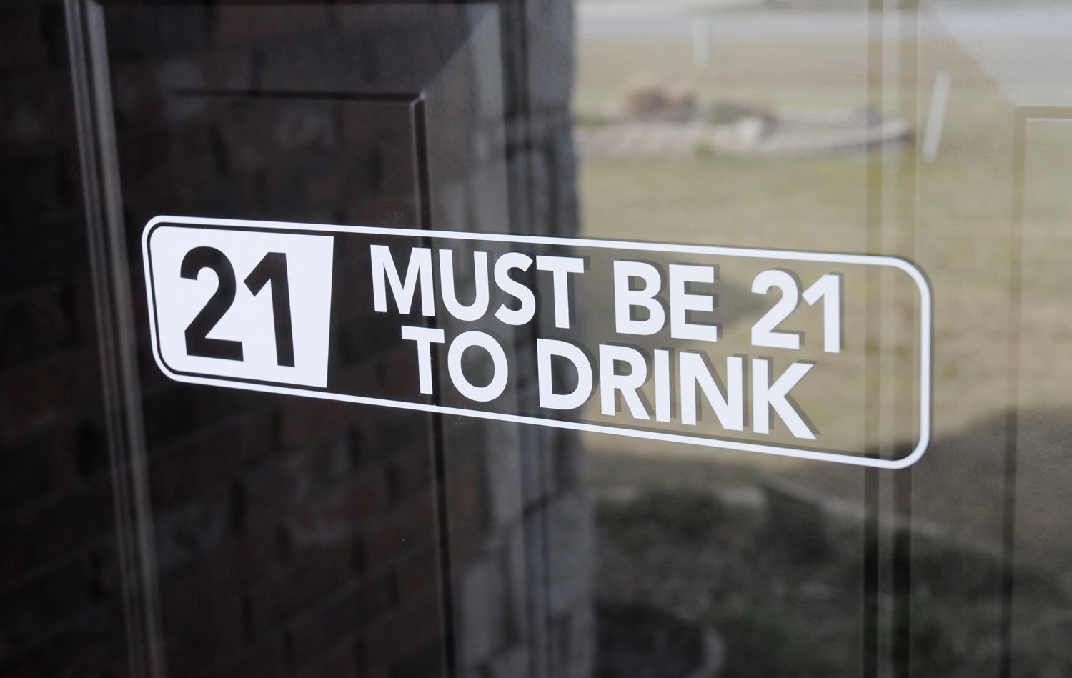 Must Be 21 To Drink Vinyl Decal