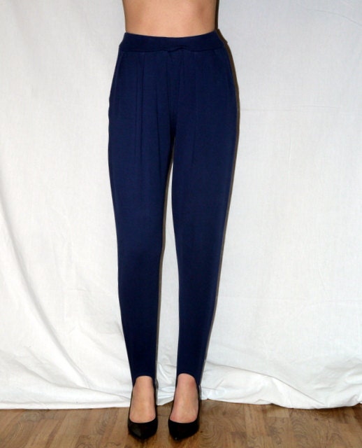 Vintage 80s 90s Stirrup Pants Stirrups Leggings High Waist