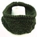 Mens knitted cowl neckwarmer forest green.
