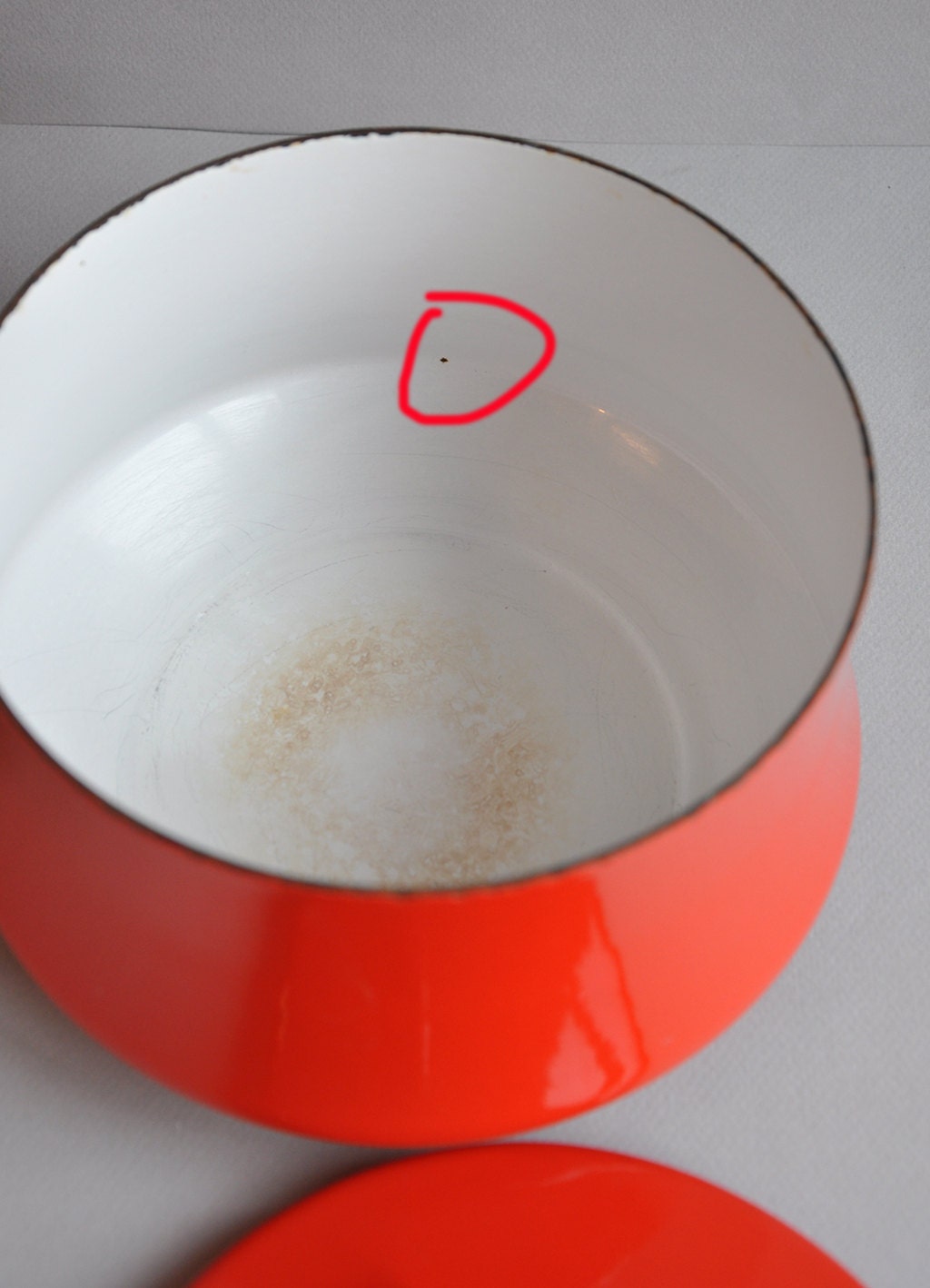 HOLD. Dansk Red Kobenstyle Pot with Handle 3QT by MisterTrue