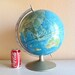 1960s Vintage Rand McNally Globe with Metal Stand / 1314