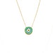Evil Eye Necklace, Gold Plated Sterling Silver Chain, Evil Eye Charm, Evil Eye Jewelry