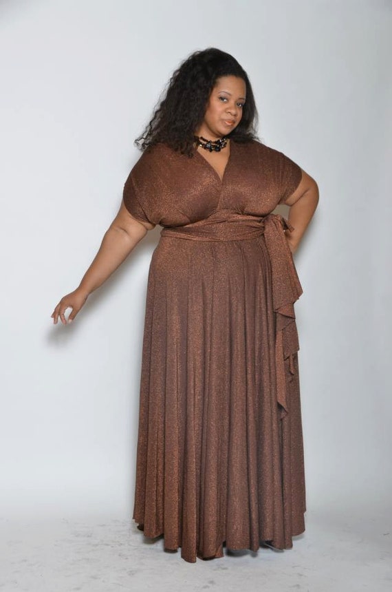 Items similar to Plus  Size  Convertible  Wrap Dress  