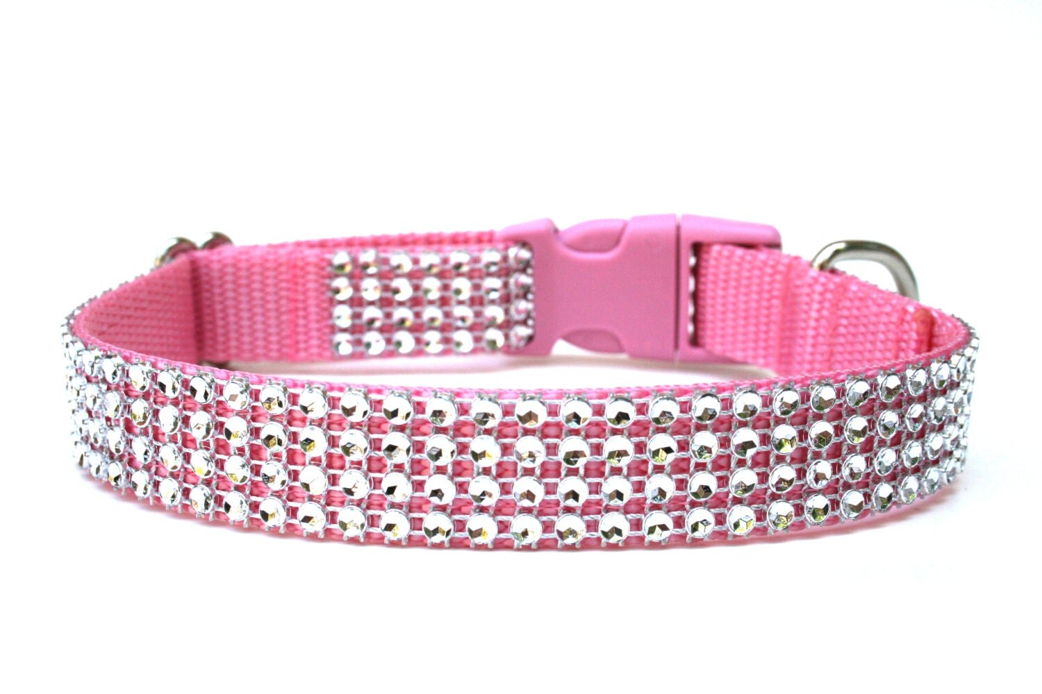 Rhinestone Dog Collar 3/4 Pink Dog Collar