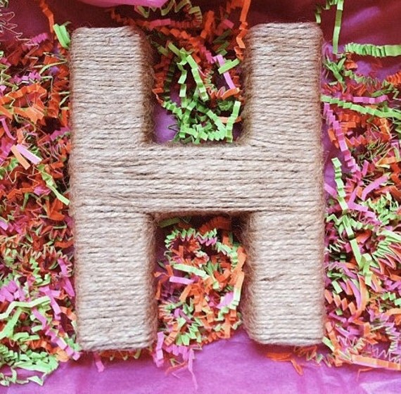 Items similar to Customizable Twine Letters or Numbers on Etsy