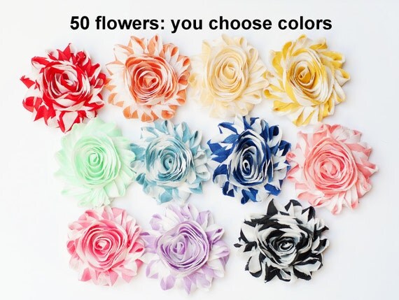 striped shabby flowers wholesale fabric flowers you choose striped shabby flowers wholesale fabric flowers you choose