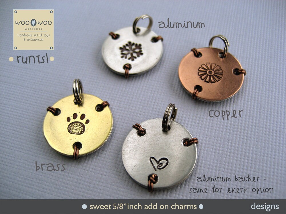 Handmade Metal Charms Copper Charm Brass Charm Aluminum