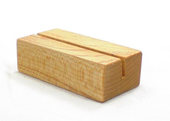 Wooden Business Card Holder Maple Wood By HappyBungalow