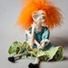 Art Doll OOAK Doll Orange Poppy