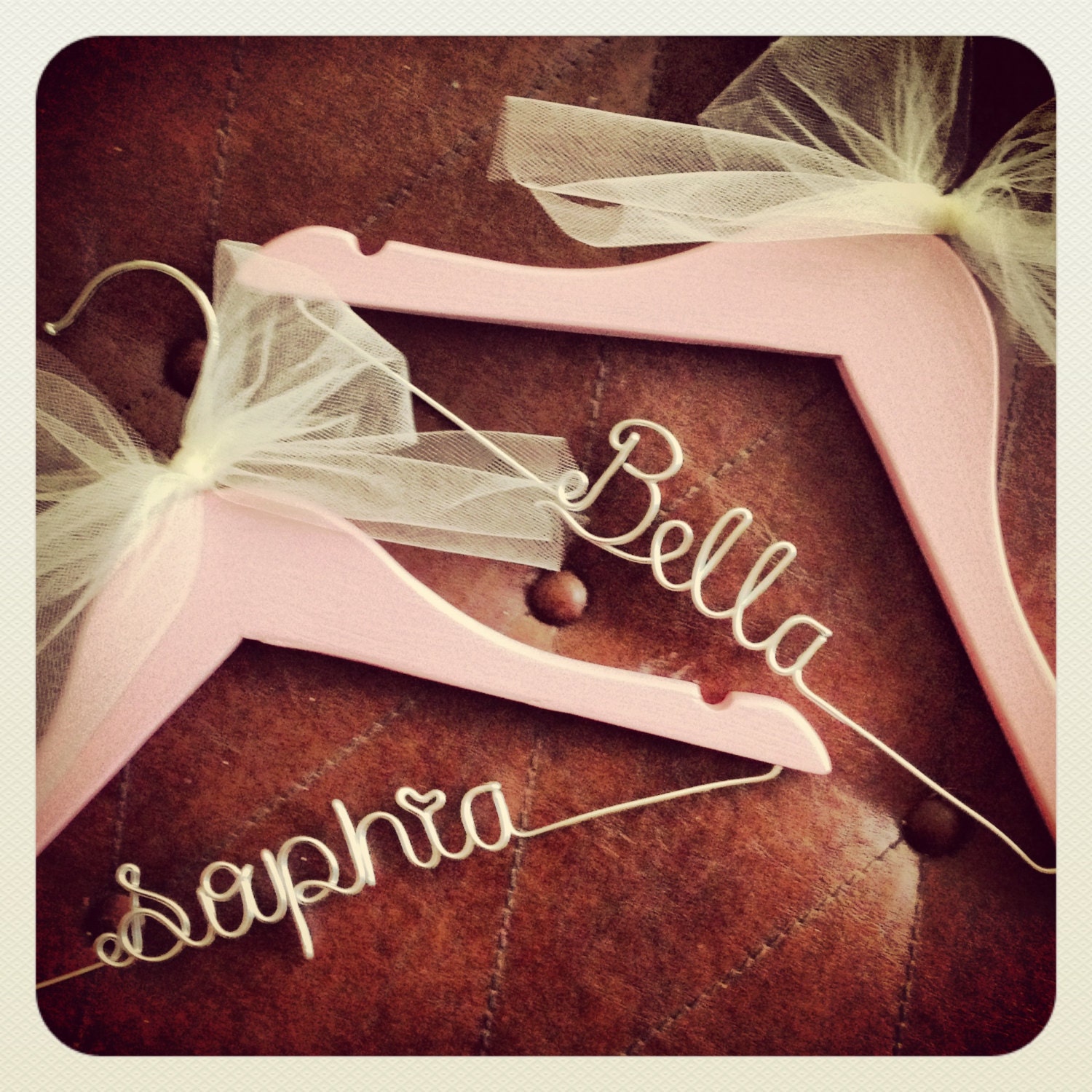 personalized Childrens hanger kids hanger flower by HighendHangers