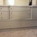 Vintage 1950s Silver Glam Dresser with Mirror