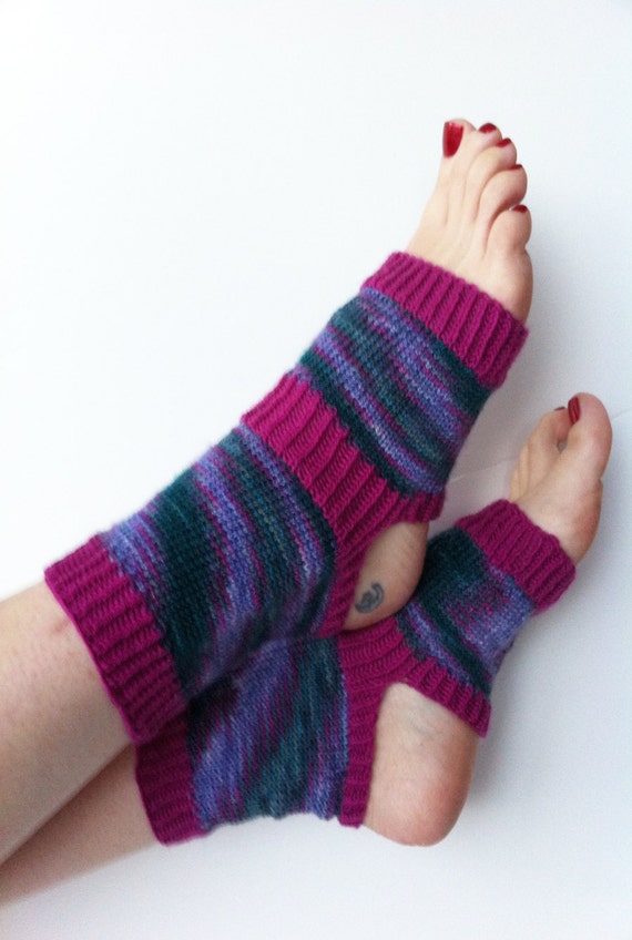 Hand Knit Yoga Socks Pilates Socks PiYo Socks Dance