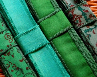 SALE! Silk Sari Ribbon, 4 colors, C15