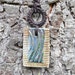 ON SALE Brown necklace raku ceramic pendant / Textured ceramic pendant / Necklace pendant OOAK / Ceramic jewelry / Gift for her
