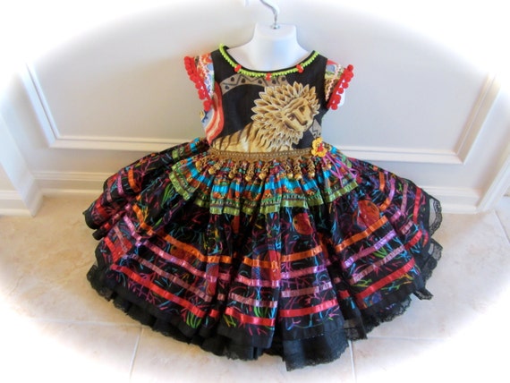 RESERVED for OLGA Boho Gypsy Circus Dress Cupcake by IzzyRoo