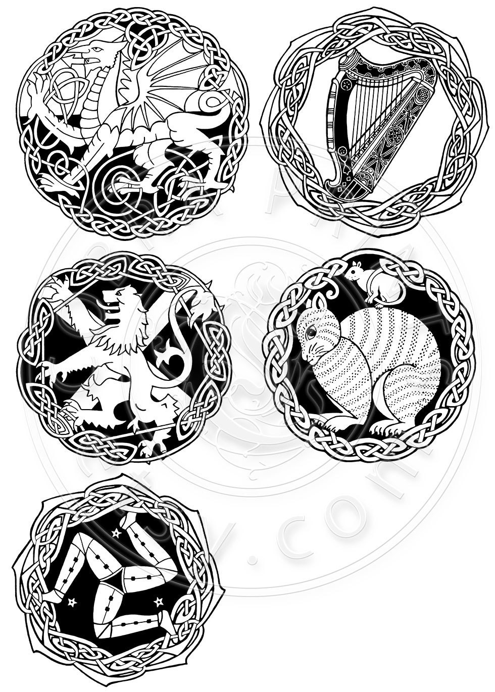 5 Celtic Tattoo Designs National Emblems 5 By Cobraprints