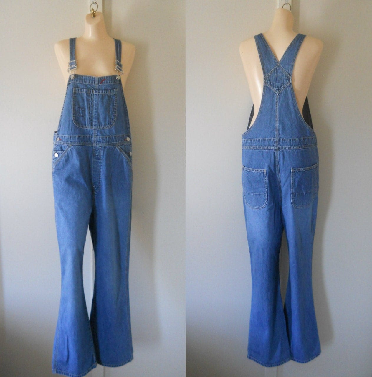 Women Overalls / Denim Overalls / Womens Bib by TheVilleVintage